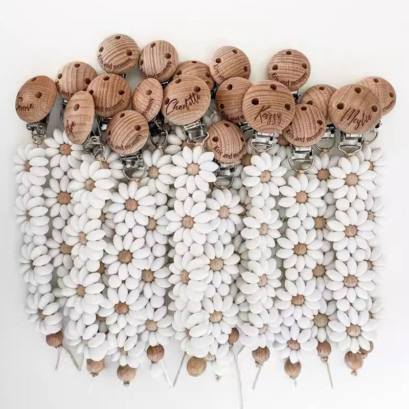 Baby Products Nipples - Chaîne de sucette en bois pour