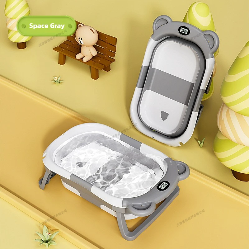 Baby Products For Newborn - Baignoire pliable pour bébé avec affichage