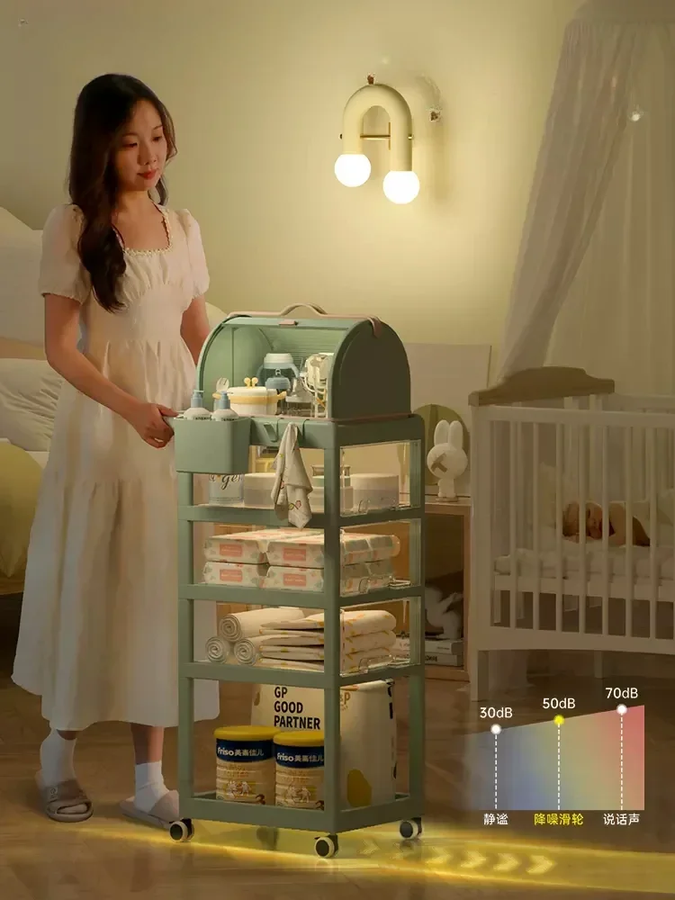 Baby Products Eco Friendly - Supports de rangement mobiles avec roulettes,