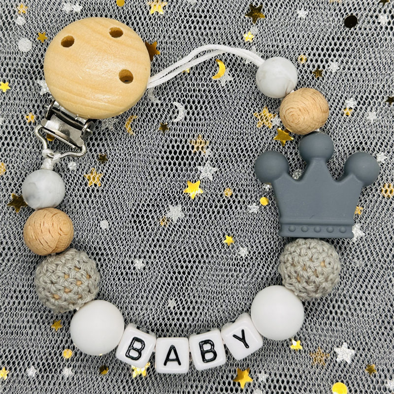 Attache-sucette en bois de hêt - Baby Products For Newborn avis et prix