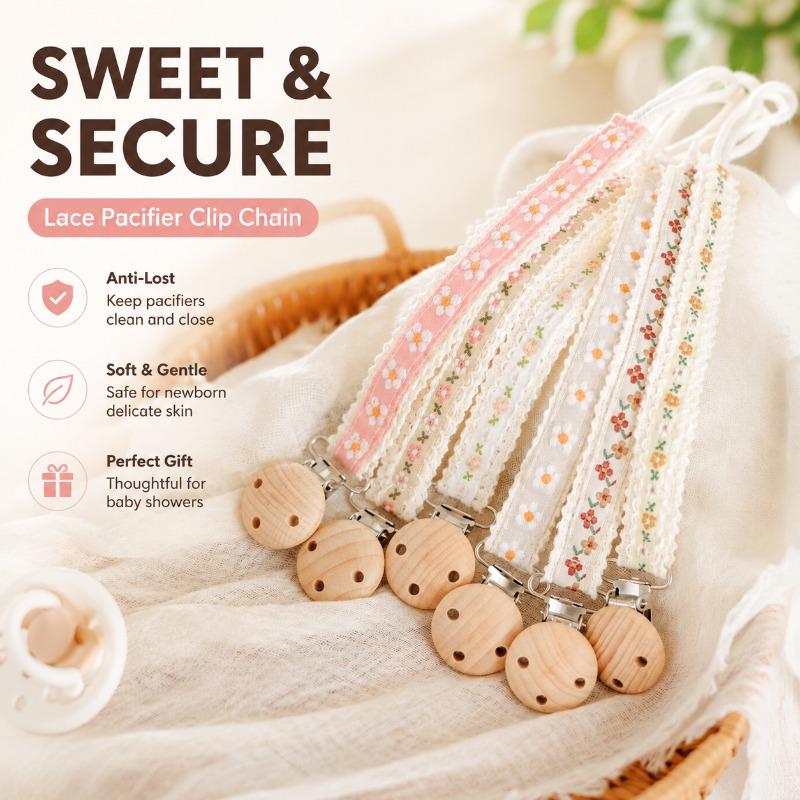 Chaîne de sucette en dentelle  - Baby Products For Newborn avis et prix